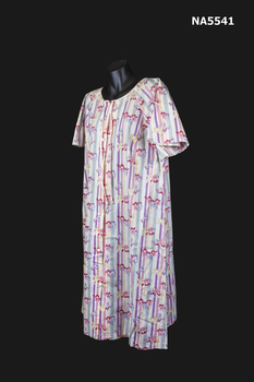 A floral housecoat