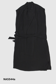 Black crepe dress - Front