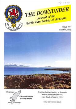 The Downunder (Journal of the Macfie Clan Society of Australia) front page