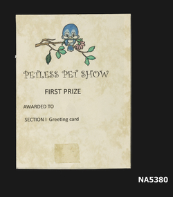 A Pet show card