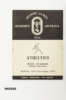 1956 Olympic Games Official Programme, Athletics.