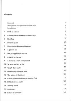 'The Mighty Fighting Burns' - Table of Contents