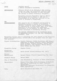 Article - Children's Playground, The Age, Jaycees, Rotary and the Playmobile, 1979