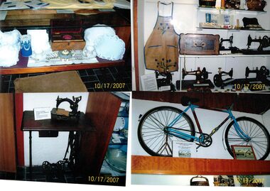 Visitors Centre Display- Museum in 2007 showing a variety of display items..