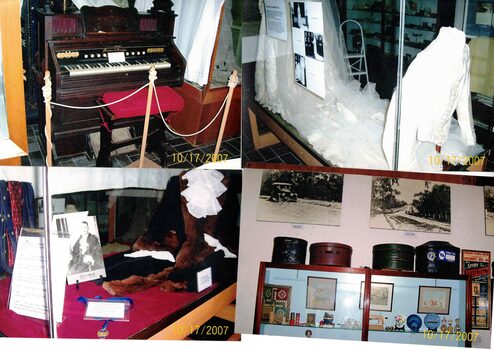 Visitors Centre Display- Museum in 2007 showing a variety of display items..