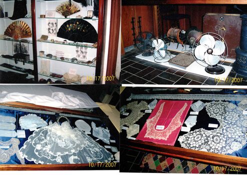 Visitors Centre Display- Museum in 2007 showing a variety of display items..