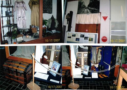 Visitors Centre Display- Museum in 2007 showing a variety of display items..