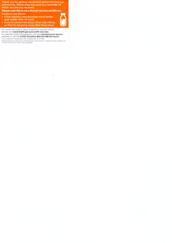 Essential Worker Vaccine Card