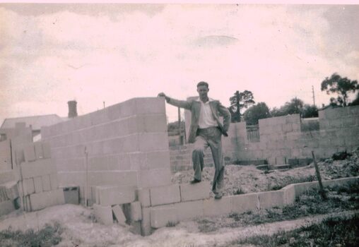 Construction of shops in Railway Parade Blackburn