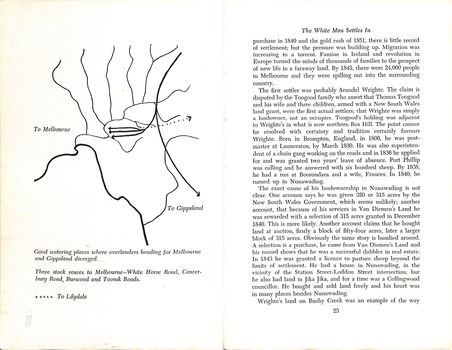 The History of Nunawading - 3 stock routes to Melbourne