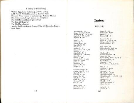 The History of Nunawading - index (a-j)