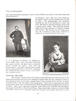 Dating Family Photos 1850 -1920 -Types