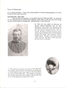 Dating Family Photos 1850 -1920, Types