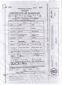 Certificate of Marriage - Tanner