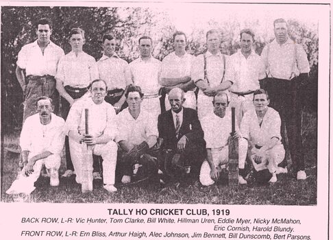 Tallyho Cricket Club 1919