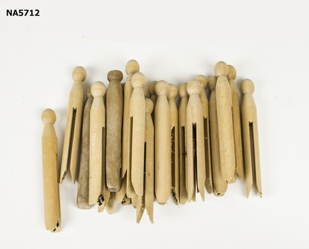 Wooden pegs