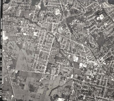 Ten aerial photographs in mainly the Eastern suburbs