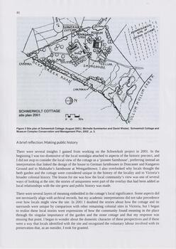 Schwerkolt Cottage: Local History, Public History, Conservation Heritage and the Past