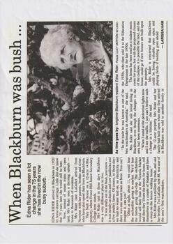 When Blackburn was Bush