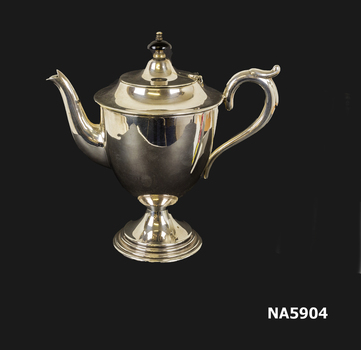 Silver teapot