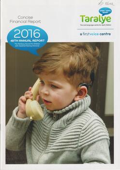 Taralye 2016 Concise Financial Report