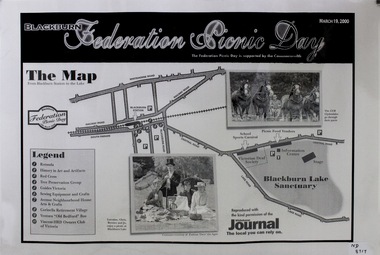 A poster for the Federation Picnic Day in Blackburn on 19 March 2000.