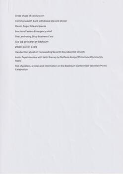 Federation Time Capsule (Blackburn)