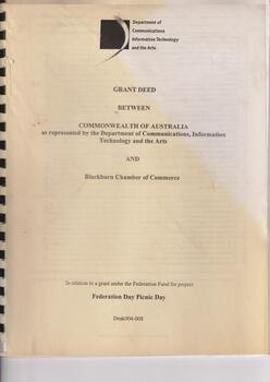 Federation Time Capsule (Blackburn)