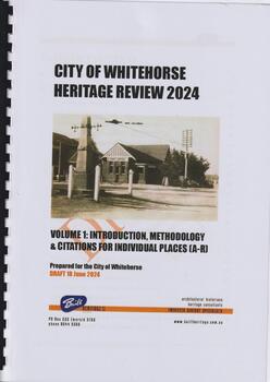 City of Whitehorse Heritage Review 2024