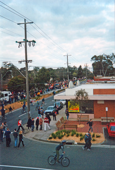 2000 Olympic Torch Relay photographed in Canterbury Road Sth Blackburn.