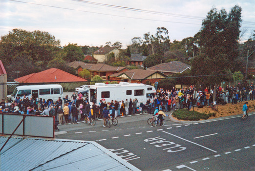 2000 Olympic Torch Relay photographed in Canterbury Road Sth Blackburn.