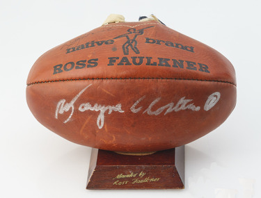 Ross Faulkner Football signed by Doug Wade & Wayne Closter