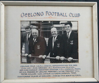 Photograph of  Geelong Football Club's Four A.N.F.C. Carnival Representatives, 1969