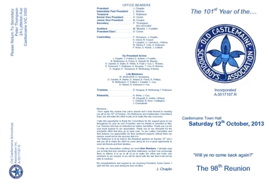 2013 Program, Peter Thompson, 2013