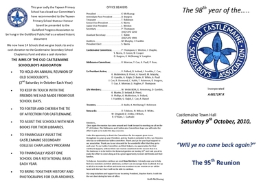 2010 Program, Peter Thompson, 2010