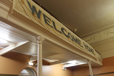 Banner, Welcome Home, Circa 1918