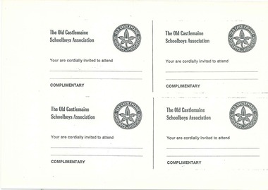 Meeting Card, Complimentary, Circa 1980