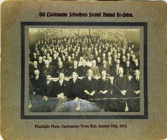 Photograph, Old Castlemaine Schoolboys Second Annual Reunion, 10/10/1913