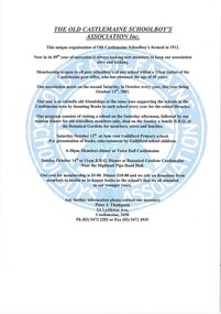Poster, 89th Reunion Invite, 2001
