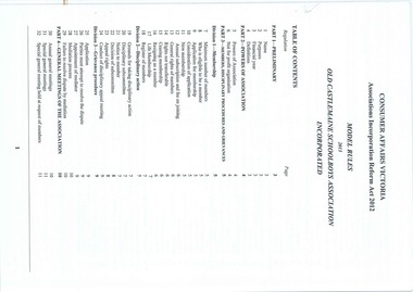 Document, Rules of the Association 2012