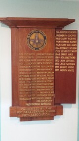 Honour Board, Castlemaine Primary School