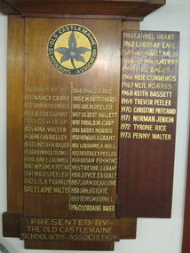 Honour Board, Barkers Creek Primary School