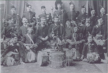 Photograph, Castlemaine Pipe Band 1911