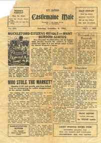 Newsletter, Castlemaine Male - Saturday December 4 1965