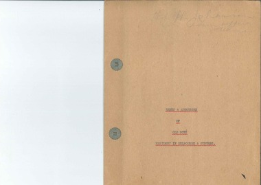 Book, Names and Addresses of Old Boys Resident in Melbourne & Suburbs