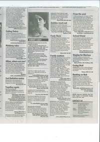 Newspaper Clipping, Your Say 16 July 2006