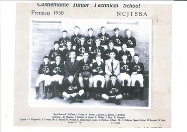 Photograph, Castlemaine Junior Technical School Premiers 1950