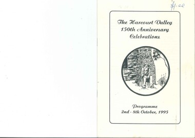 Book, The Harcourt Valley 150th Anniversary Celebrations Programme 1995