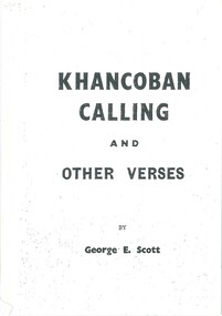 Book, Khancoban Calling and Other Verses by George E. Scott
