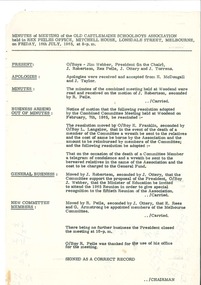 Minutes, Melbourne Committee 16 July 1965
